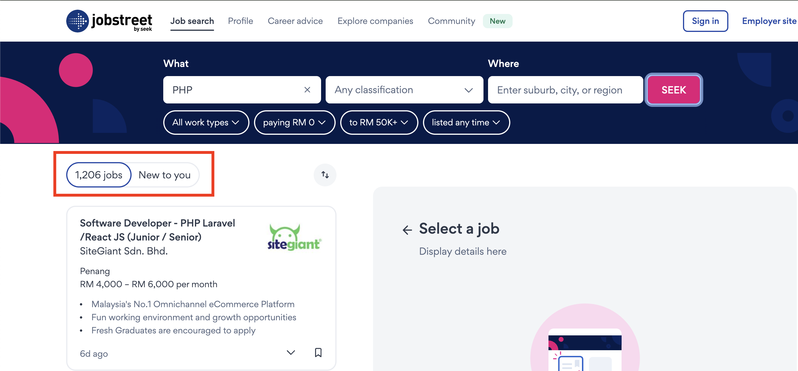 Peluang kerja PHP di Malaysia